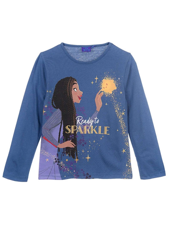 Zdjęcie produktu Disney Koszulka "Wish" w kolorze granatowym rozmiar: 98