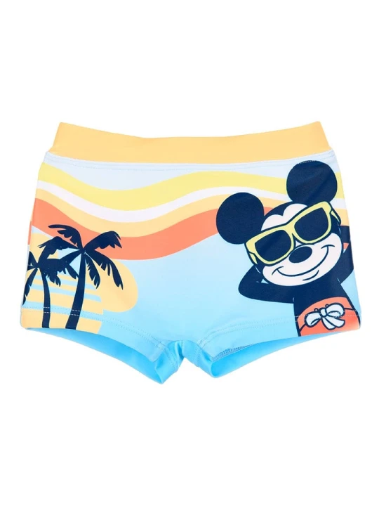 Zdjęcie produktu Disney Mickey Mouse Kąpielówki "Myszka Miki" w kolorze żółto-błękitnym rozmiar: 80