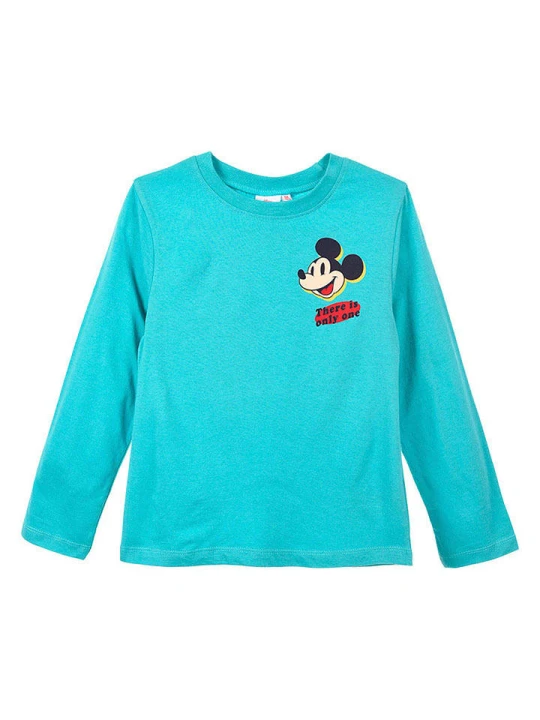 Zdjęcie produktu Disney Mickey Mouse Koszulka "Mickey" w kolorze turkusowym rozmiar: 116