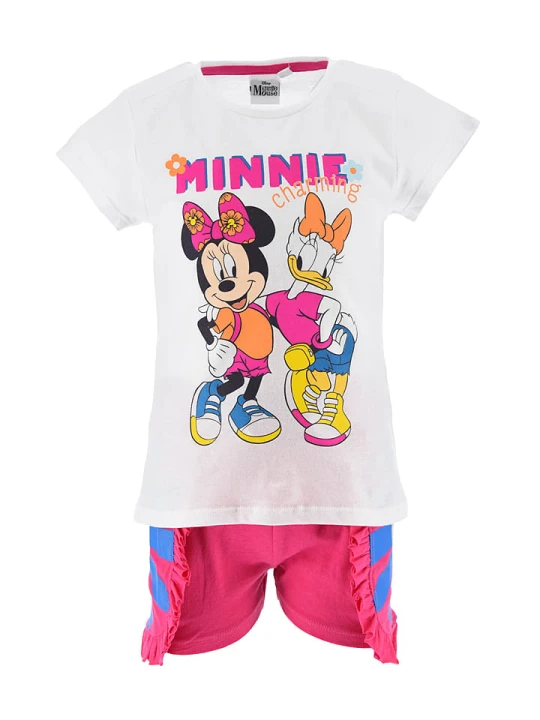 Zdjęcie produktu Disney Minnie Mouse 2-częściowy zestaw "Minnie" w kolorze biało-różowym rozmiar: 128