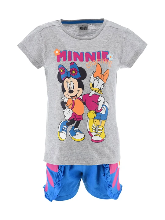 Zdjęcie produktu Disney Minnie Mouse 2-częściowy zestaw "Minnie" w kolorze szaro-niebieskim rozmiar: 98