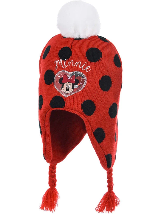 Zdjęcie produktu Disney Minnie Mouse Czapka "Minnie" w kolorze czerwonym rozmiar: 52 cm