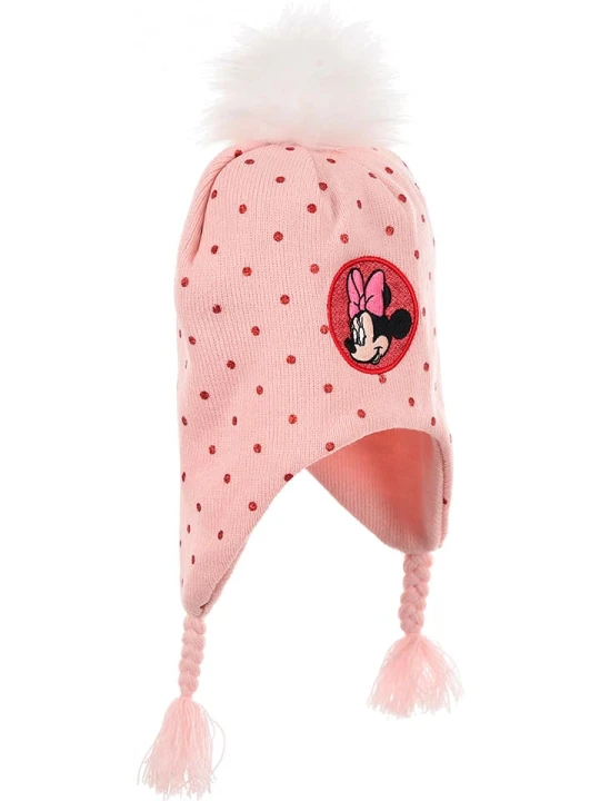 Zdjęcie produktu Disney Minnie Mouse Czapka "Minnie" w kolorze jasnoróżowym rozmiar: 52 cm