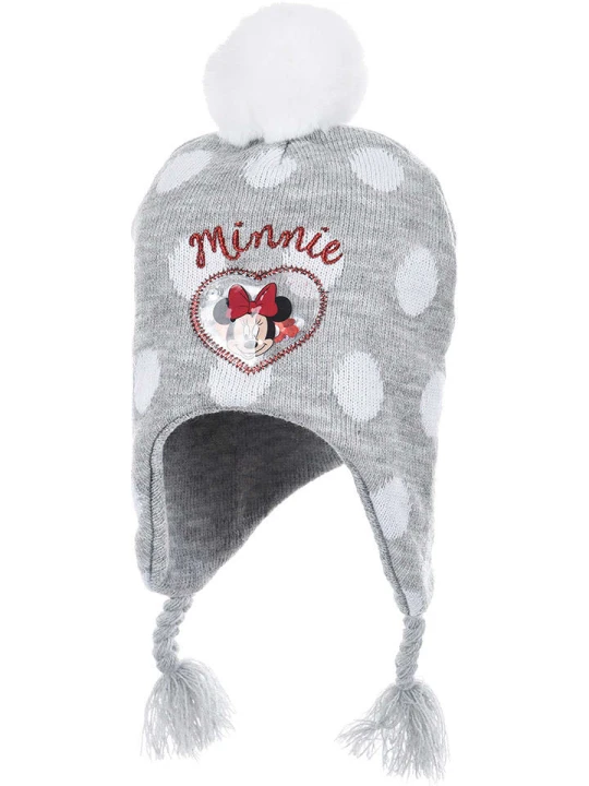 Zdjęcie produktu Disney Minnie Mouse Czapka "Minnie" w kolorze szarym rozmiar: 52 cm