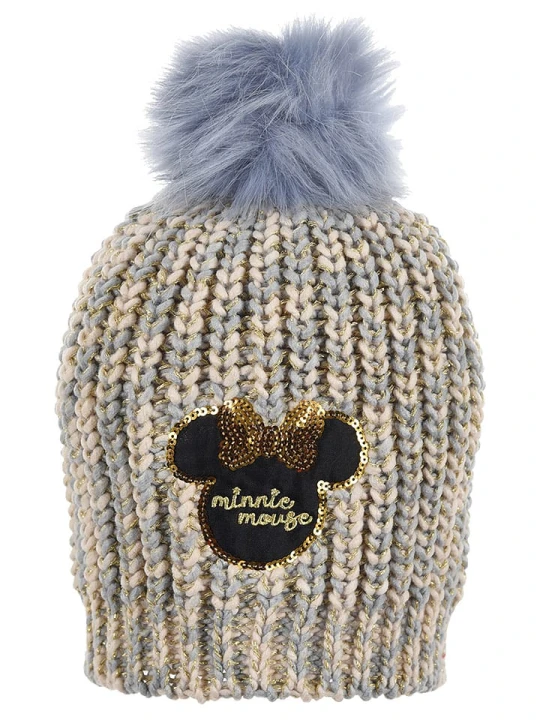 Zdjęcie produktu Disney Minnie Mouse Czapka "Minnie" w kolorze szarym rozmiar: 54 cm