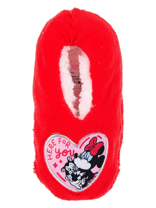 Zdjęcie produktu Disney Minnie Mouse Kapcie "Minnie" w kolorze czerwonym rozmiar: 23-26