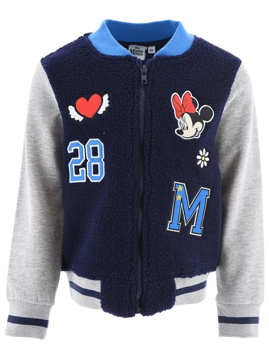 Zdjęcie produktu Disney Minnie Mouse Kurtka polarowa "Minnie" w kolorze granatowo-szarym rozmiar: 98