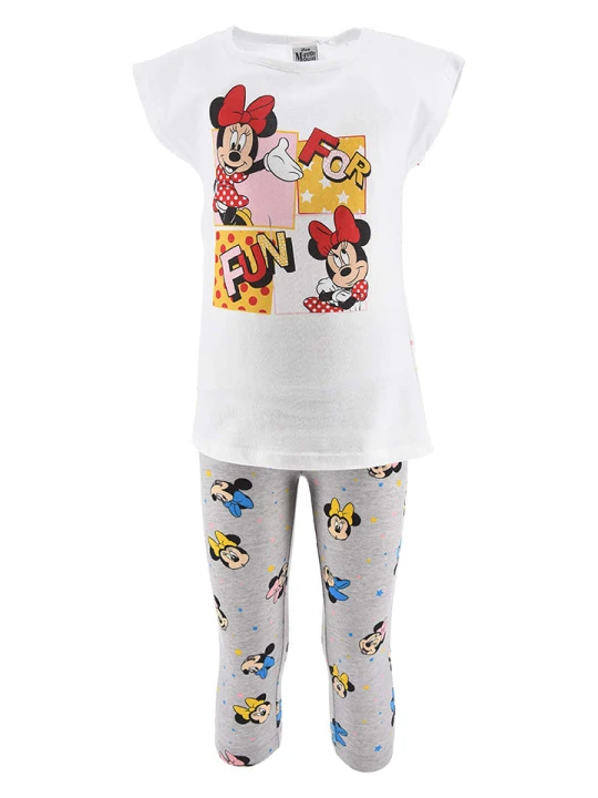Zdjęcie produktu Disney Minnie Mouse Piżama "Minnie" w kolorze biało-szarym rozmiar: 116