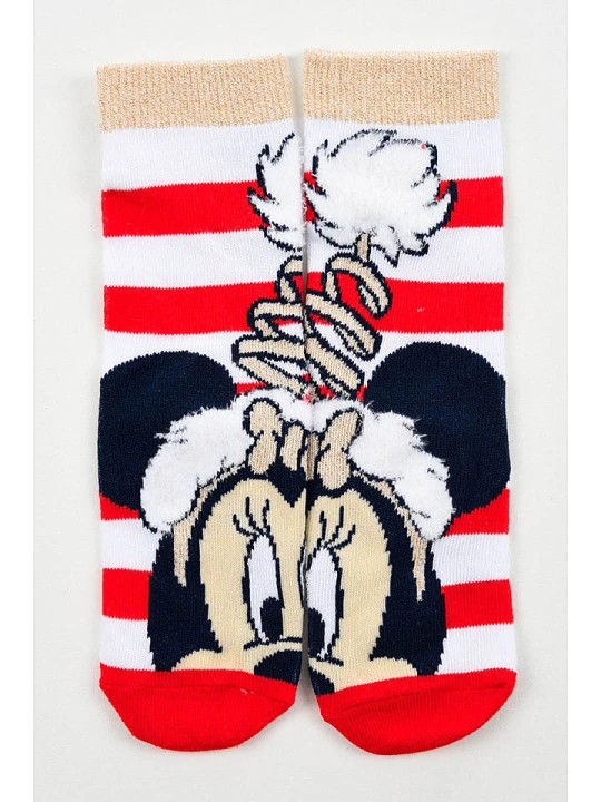 Zdjęcie produktu Disney Minnie Mouse Skarpety "Minnie" w kolorze czerwono-biało-beżowym rozmiar: 31-34