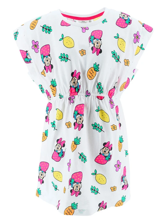 Zdjęcie produktu Disney Minnie Mouse Sukienka "Minnie" w kolorze białym ze wzorem rozmiar: 98