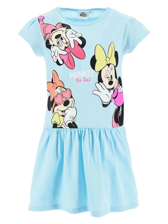 Zdjęcie produktu Disney Minnie Mouse Sukienka "Minnie" w kolorze błękitnym rozmiar: 128