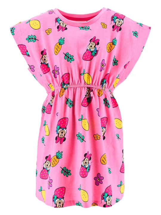 Zdjęcie produktu Disney Minnie Mouse Sukienka "Minnie" w kolorze różowym ze wzorem rozmiar: 98