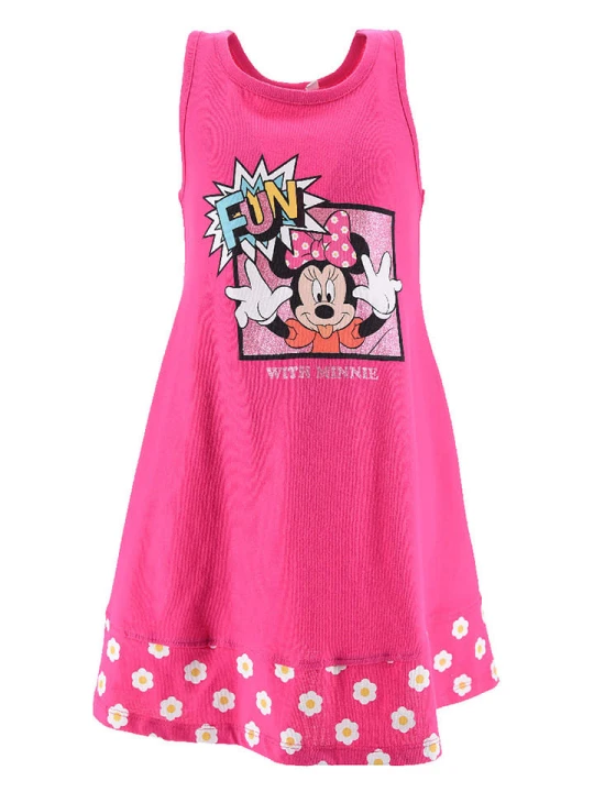 Zdjęcie produktu Disney Minnie Mouse Sukienka "Minnie" w kolorze różowym ze wzorem rozmiar: 98