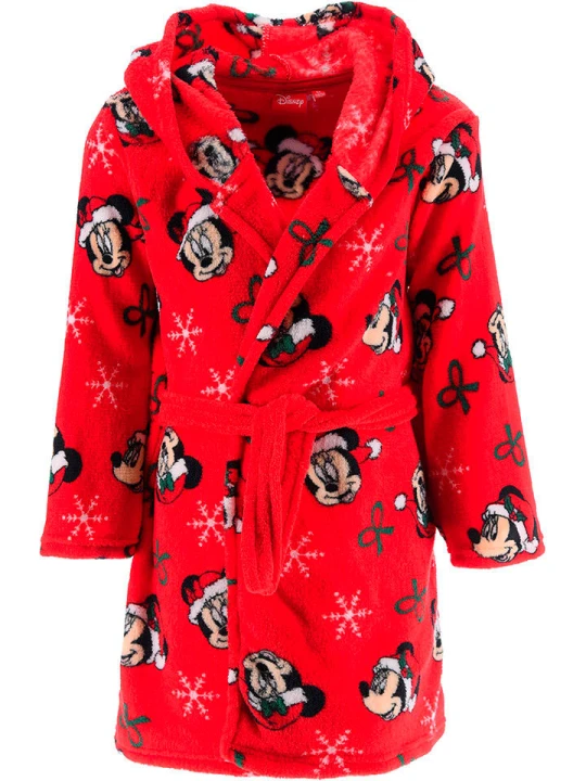 Zdjęcie produktu Disney Minnie Mouse Szlafrok "Minnie" w kolorze czerwonym rozmiar: 128