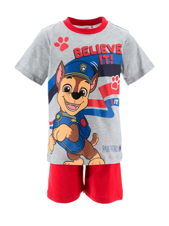 Zdjęcie produktu Disney Paw Patrol Piżama "Psi Patrol" w kolorze szaro-czerwonym rozmiar: 98