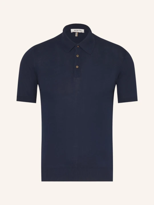 Zdjęcie produktu Distretto 12 Dzianinowa Koszulka Polo Carrara blau GRANATOWY