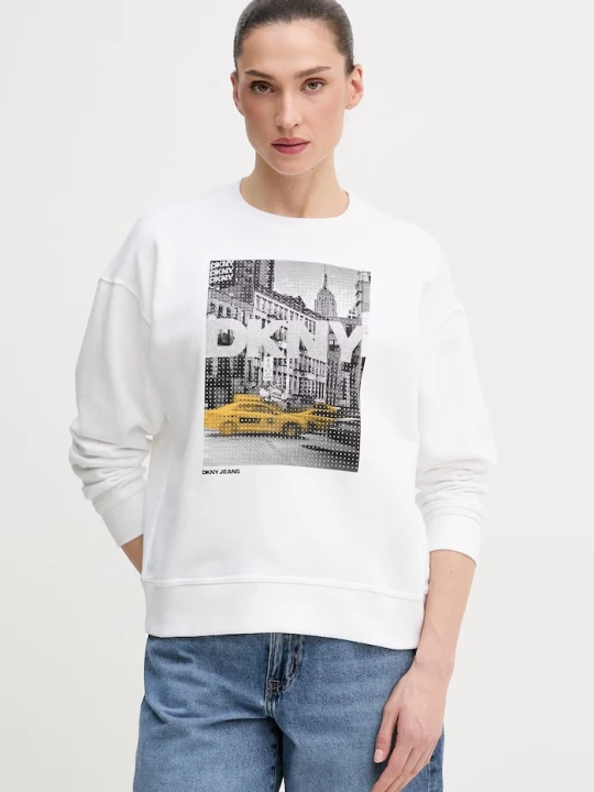 Zdjęcie produktu Dkny bluza bawełniana biały