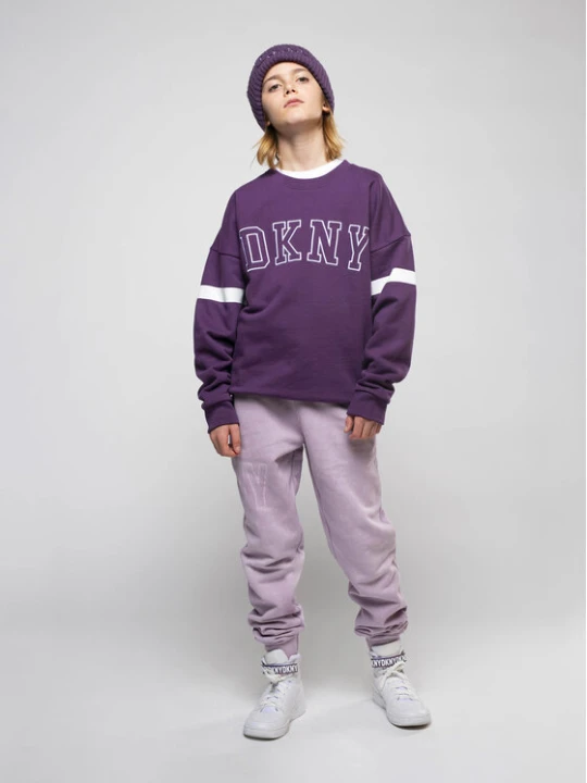 Zdjęcie produktu DKNY Bluza D25E57 S Fioletowy Regular Fit