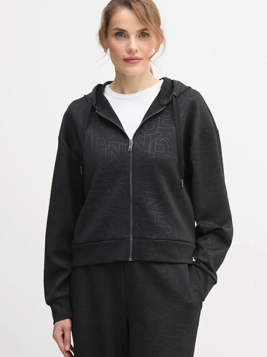 Zdjęcie produktu Dkny bluza KNIT JACKET czarny