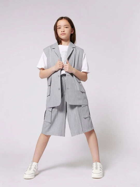 Zdjęcie produktu DKNY Bojówki w kolorze szarym rozmiar: 176