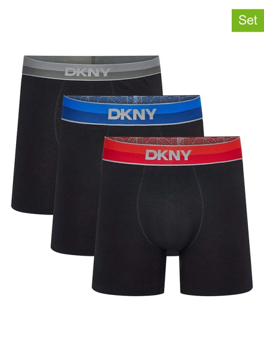 Zdjęcie produktu DKNY Bokserki (3 pary) w kolorze czarnym rozmiar: L
