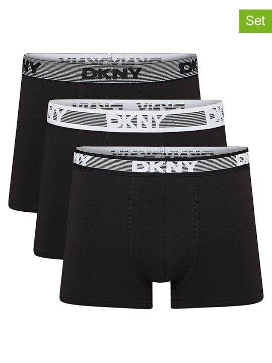 Zdjęcie produktu DKNY Bokserki (3 pary) w kolorze czarnym rozmiar: S