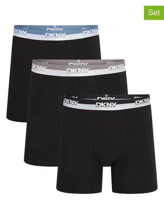 Zdjęcie produktu DKNY Bokserki (3 pary) w kolorze czarnym rozmiar: S