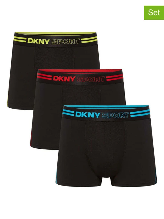 Zdjęcie produktu DKNY Bokserki (3 pary) w kolorze czarnym rozmiar: S