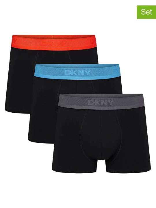 Zdjęcie produktu DKNY Bokserki (3 pary) w kolorze czarnym rozmiar: S