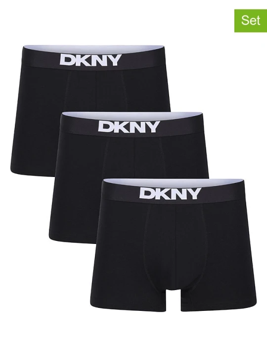 Zdjęcie produktu DKNY Bokserki (3 pary) w kolorze czarnym rozmiar: S