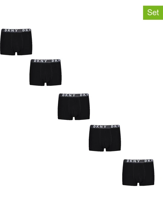 Zdjęcie produktu DKNY Bokserki (5 par) w kolorze czarnym rozmiar: L