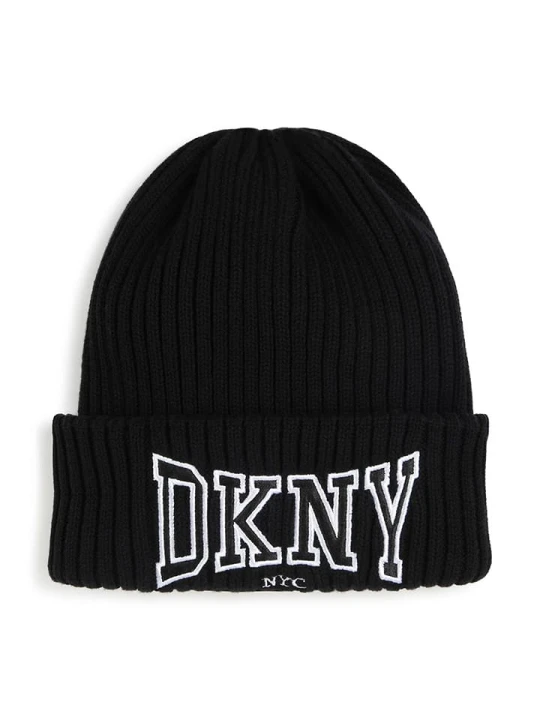 Zdjęcie produktu DKNY Czapka dzianinowa w kolorze czarnym rozmiar: 176