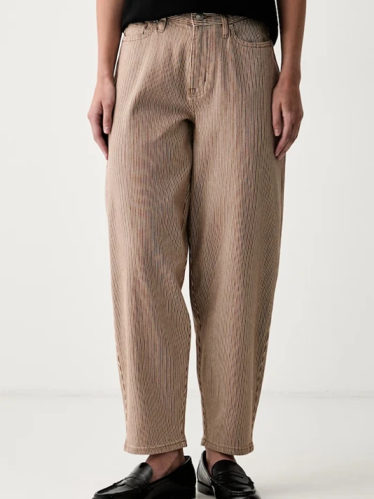 Zdjęcie produktu DKNY jeansy barrel damskie brązowy