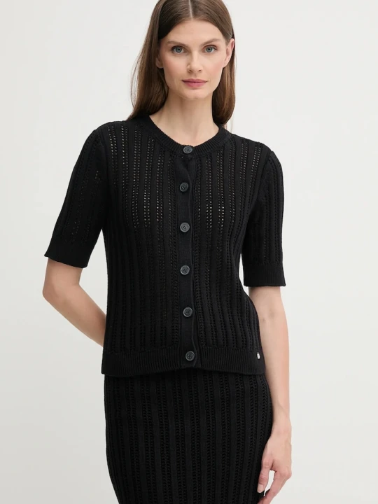 Zdjęcie produktu Dkny kardigan bawełniany czarny