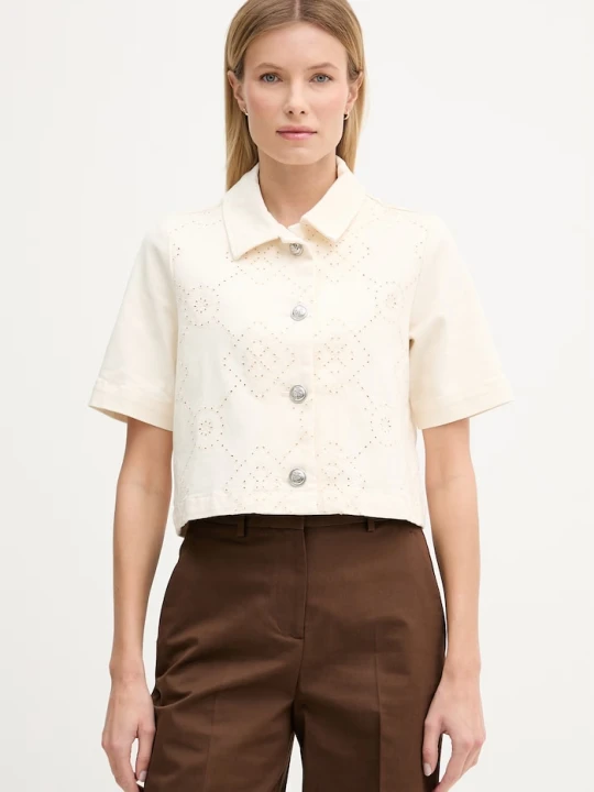 Zdjęcie produktu Dkny koszula jeansowa beżowy