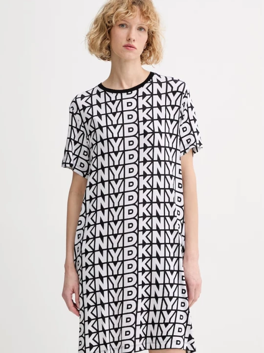 Zdjęcie produktu DKNY koszula nocna damska z wiskozą czarny