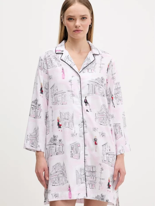 Zdjęcie produktu DKNY koszula nocna damska z wiskozą biały