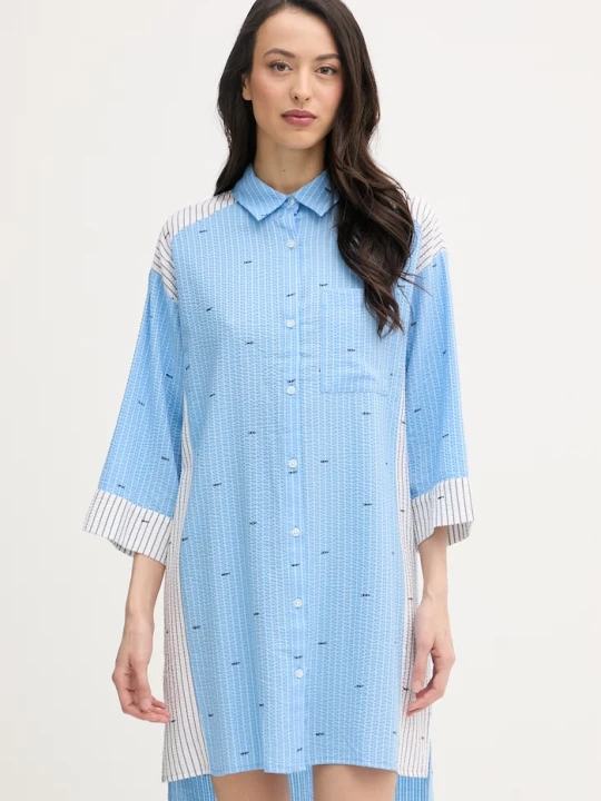 Zdjęcie produktu DKNY koszula nocna damska z wiskozą niebieski