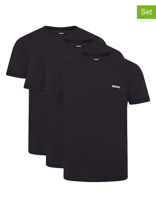 Zdjęcie produktu DKNY Koszulki (3 szt.) w kolorze czarnym rozmiar: M