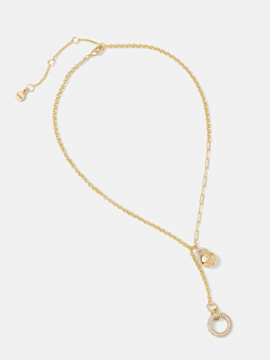 Zdjęcie produktu DKNY naszyjnik z zawieszką damski metalowy HAILEY złoty