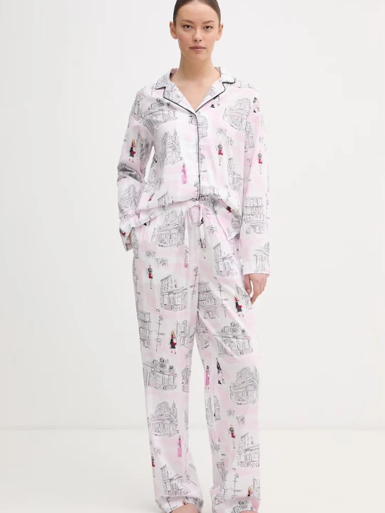 Zdjęcie produktu DKNY piżama damska z bawełną biały