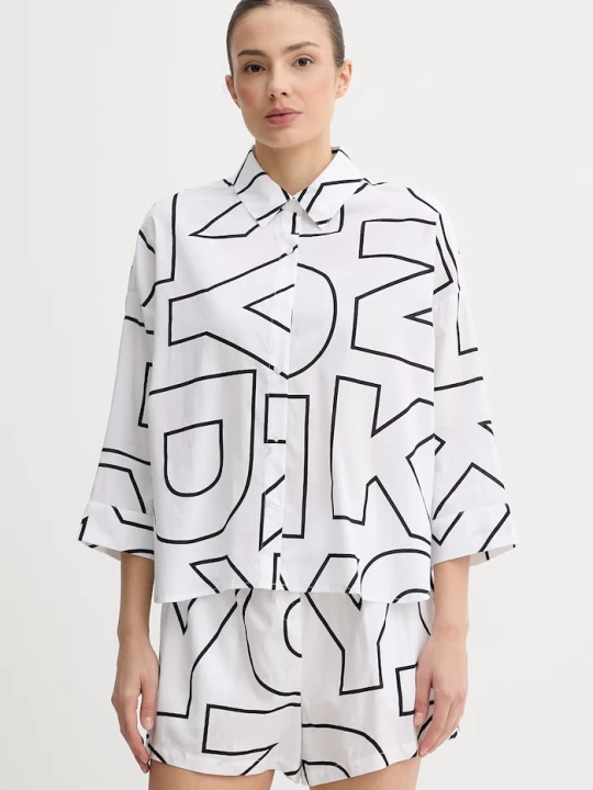 Zdjęcie produktu DKNY piżama damska z wiskozy biały