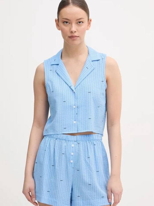 Zdjęcie produktu DKNY piżama damska z wiskozy niebieski