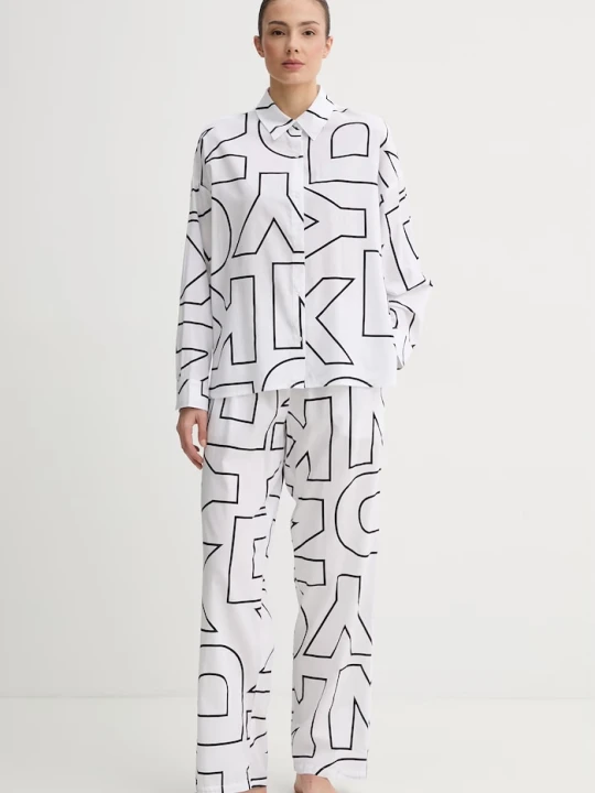 Zdjęcie produktu DKNY piżama dwuczęściowa damska bawełniana biały