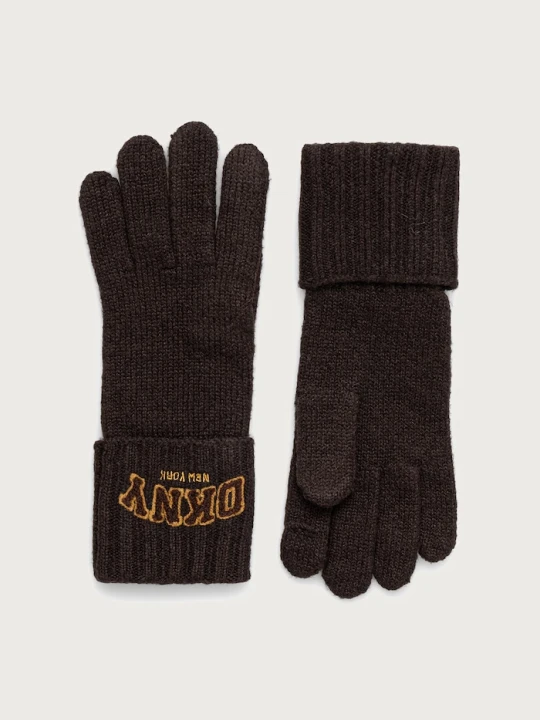 Zdjęcie produktu DKNY rękawiczki damskie brązowy