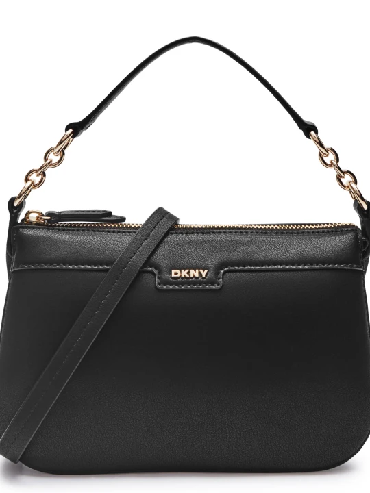 Zdjęcie produktu DKNY Skórzana listonoszka czarny