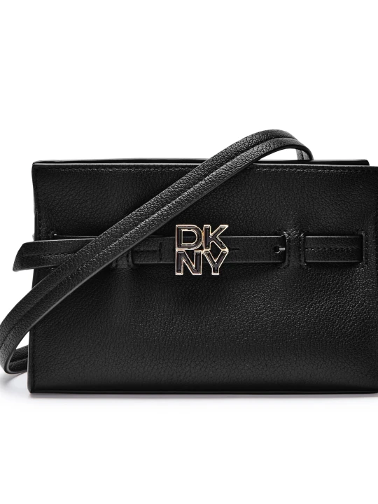 Zdjęcie produktu DKNY Skórzana listonoszka czarny