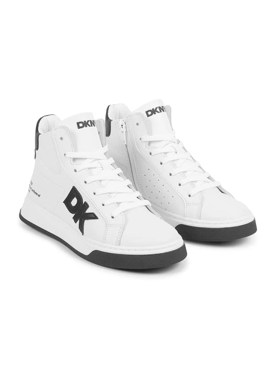 Zdjęcie produktu DKNY Skórzane sneakersy w kolorze białym rozmiar: 37