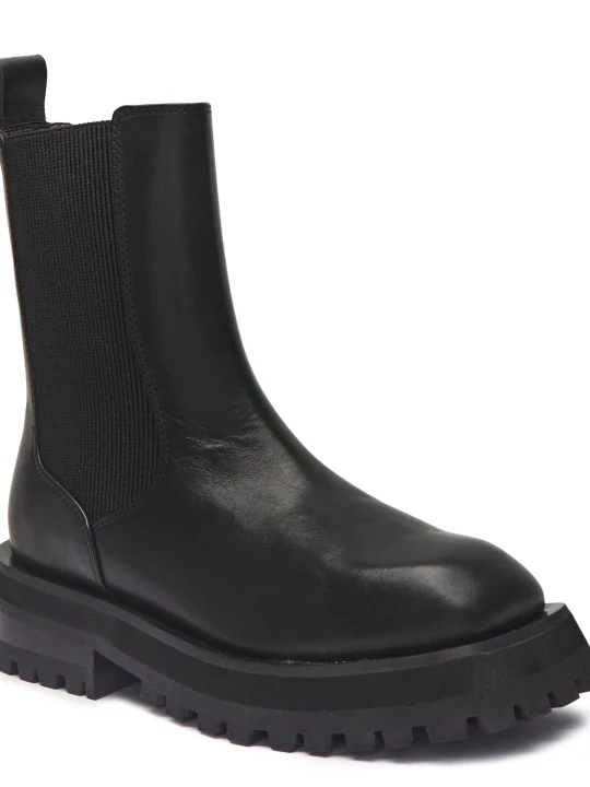 Zdjęcie produktu DKNY Skórzane sztyblety RIANNE czarny