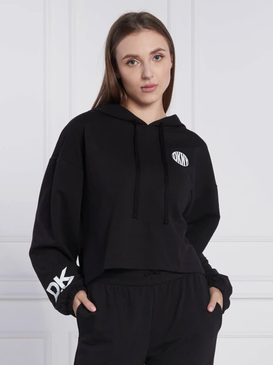Zdjęcie produktu DKNY SLEEPWEAR Bluza | Cropped Fit czarny